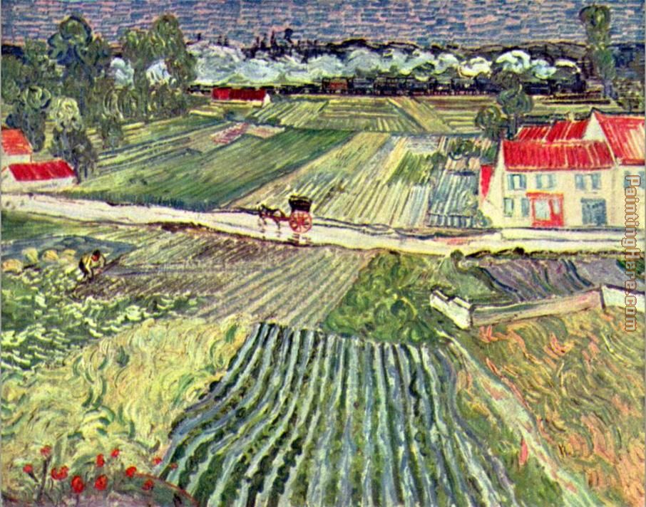 Landscape at Auvers in the Rain